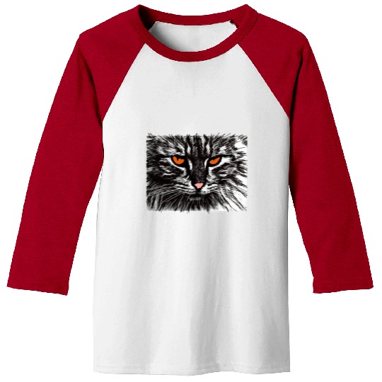 funny cat face Baseball Tees