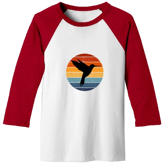Retro Hummingbird Baseball Tees For Hummingbird Lover