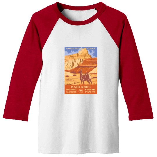 Badlands National Park WPA Baseball Tees