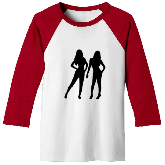 2 Sexy Women Baseball Tees