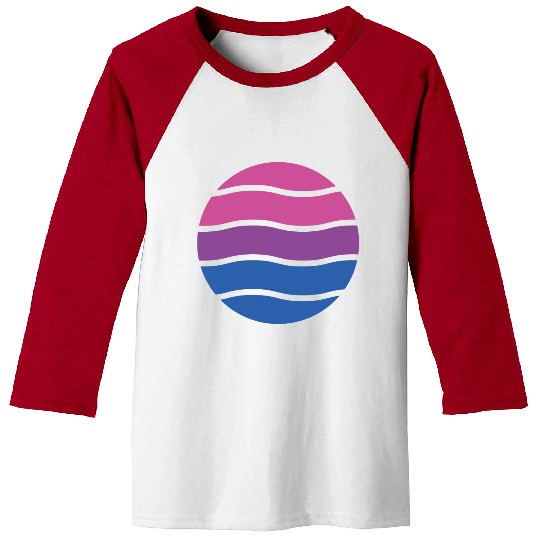Bisexual Pride Colors LGBT Allly Support Funny Baseball Tees