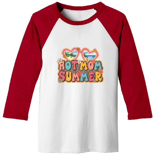 Hot Mom Summer sublimation Baseball Tees