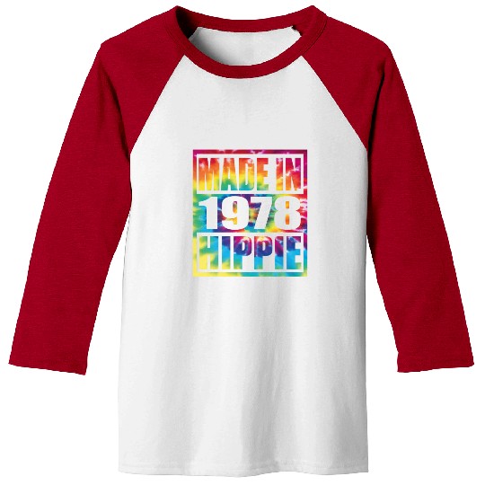 Hippie Birthday 1978 Baseball Tees
