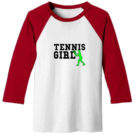 tennis girl Baseball Tees