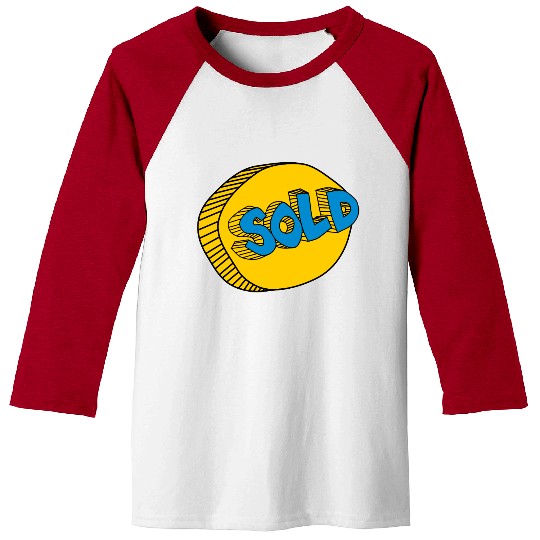 retro sold stamps typography Baseball Tees