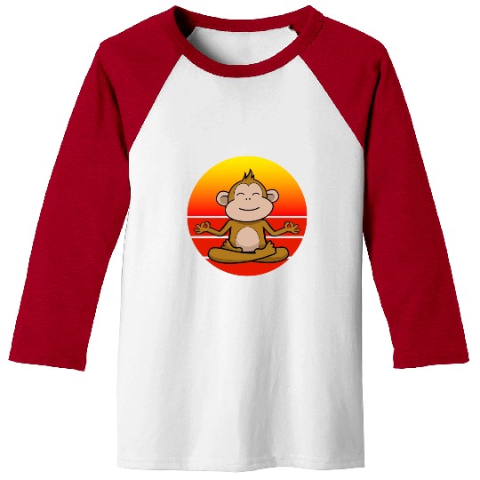 Yoga Monkey, Meditation Yoga For Children And Baseball Tees