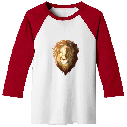Lion: King of the Jungle graphic Art Baseball Tees