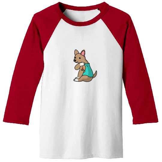 I Love Mom Tattoo Chihuahua Baseball Tees