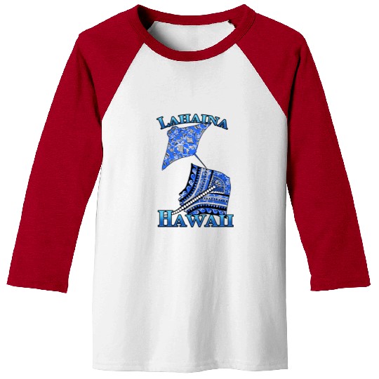 Lahaina Vacation Tribal Stingrays Baseball Tees