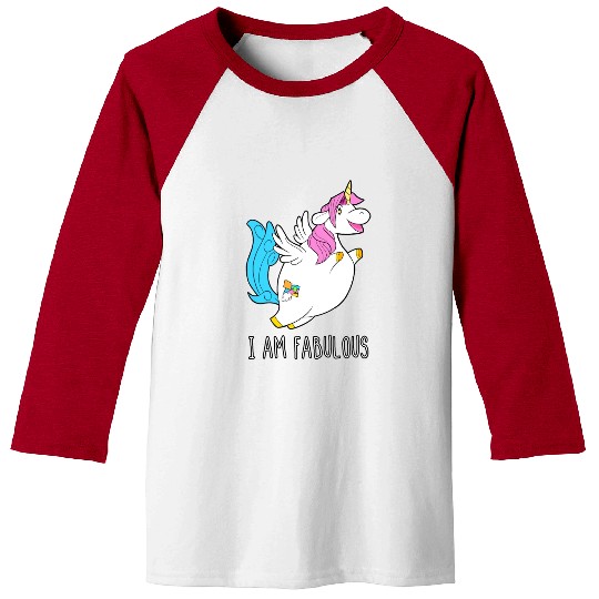 I Am Fabulous Unicorn Baseball Tees