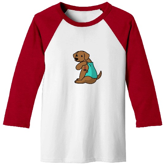 I Love Mom Tattoo Vizsla Baseball Tees