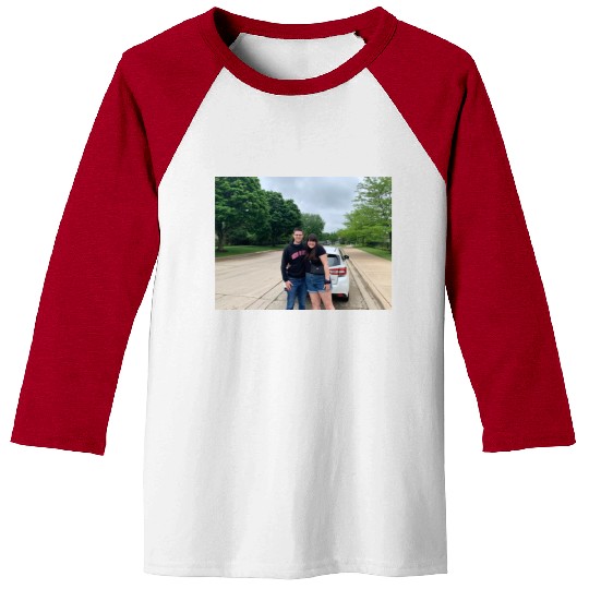 Emily and her boyfriend Baseball Tees