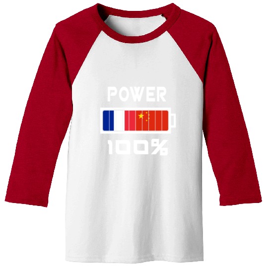 China and France power 100% Baseball Tees