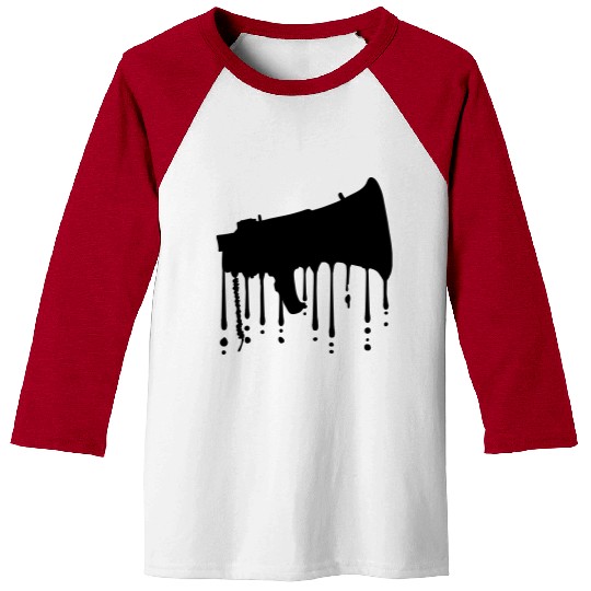 graffiti megaphone propaganda loudspeaker Baseball Tees