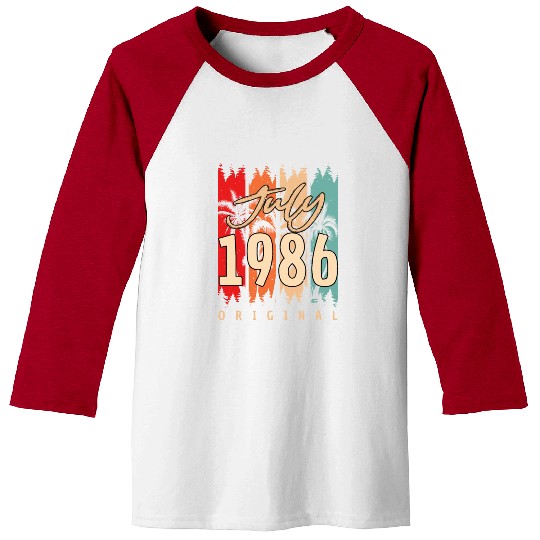 Born July 1986 Baseball Tees