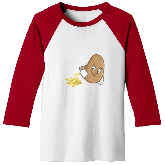 French Fries Potato Fries Baseball Tees