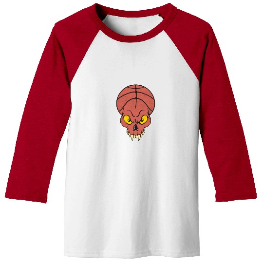 Basketball Lovers Skull Basket Bball Baseball Tees