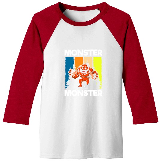 Monster Colorful Big Sister Baseball Tees