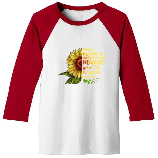 I Became Homeschool Mom Costume Back To School Baseball Tees