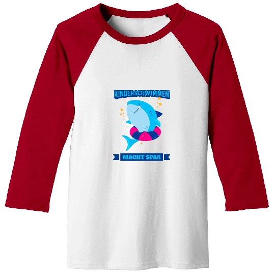 Learn To Swim Children's Swimming Fun Baseball Tees