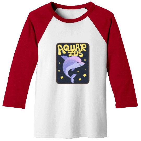 Aquarius Sign Animal Baseball Tees