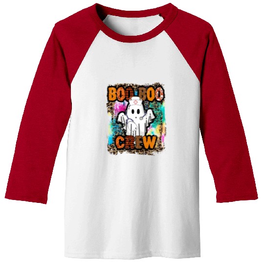 Halloween Boo Boo Crew Tie Dye Baseball Tees