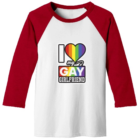 LBGT Flag Gay Pride Human Love Girlfriend Baseball Tees