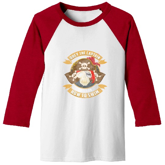 Pirate Ship Sea Buccaneer Sailing Baseball Tees