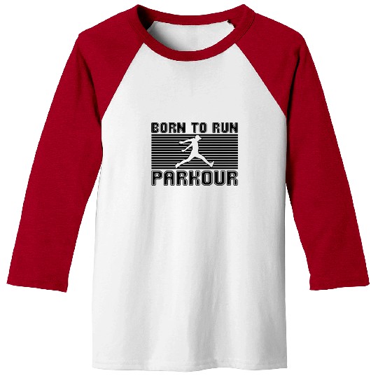 born to run parkour Baseball Tees