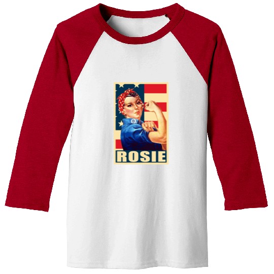 Rosie The Riveter We Can Do it Baseball Tees