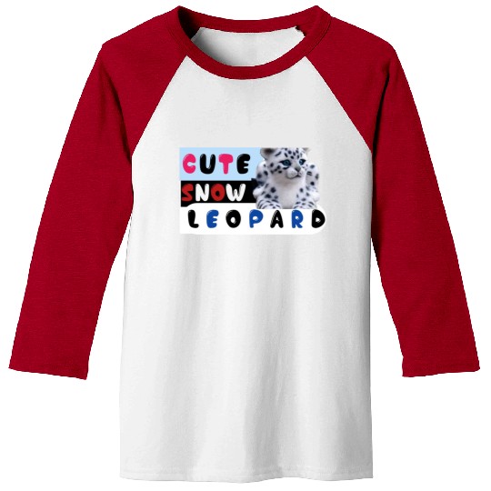 Cute Snow leopard |big cats Baseball Tees