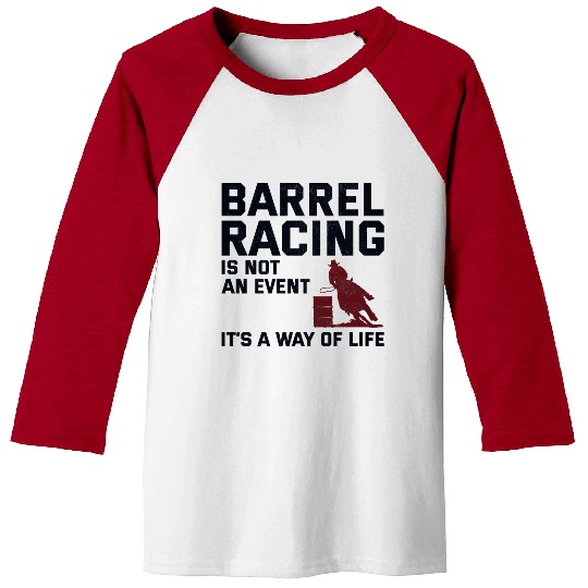 Barrel Racer Rodeo Racing Horse Riding Race Funny Baseball Tees