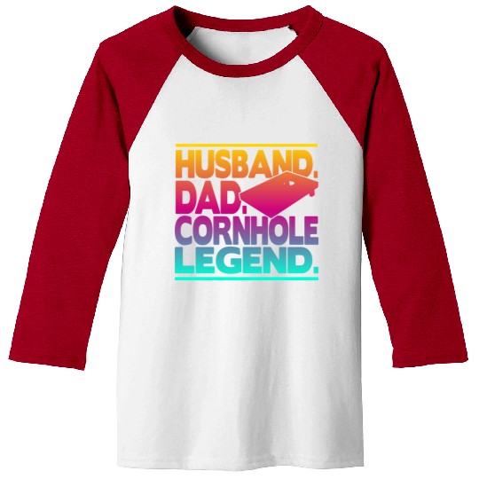 Husband Dad Cornhole Legend Classic Baseball Tees