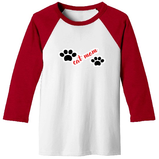 Cat Mom Funny design Classic Baseball Tees