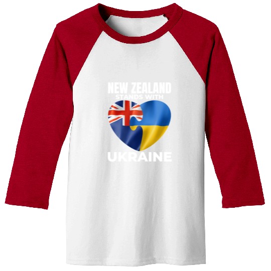 New Zealand stands with Ukraine Baseball Tees