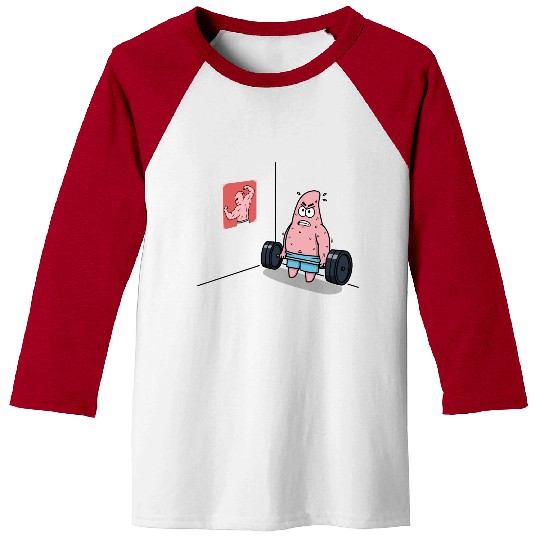 Majin Buu vs Patrick - Funny Anime Gym and Workout Baseball Tees