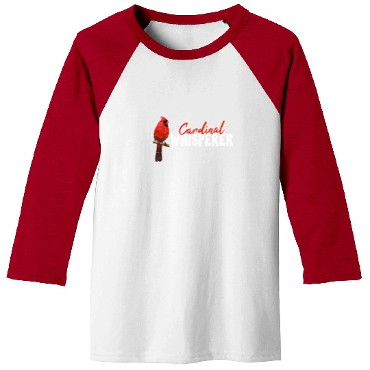 Cardinal Whisperer Northern Cardinal Bird Red Card Baseball Tees