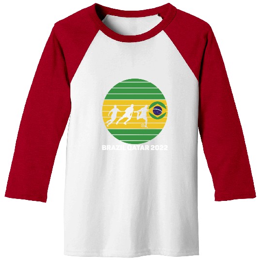 Brazil Soccer Baseball Tees,