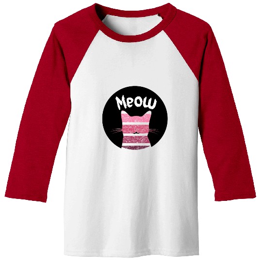 Meow cake cat Baseball Tees