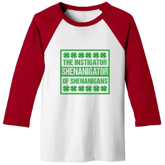 Funny Shenanigans St Patricks Day Shenanigator Baseball Tees