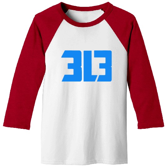 detroit lions 313 Baseball Tees