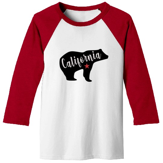 California Bear Flag Baseball Tees