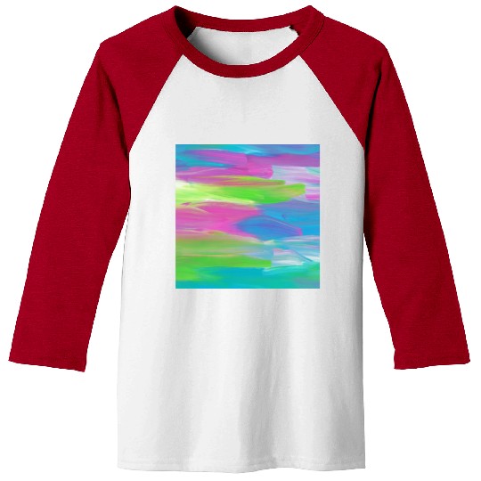 Abstract Colorful Painting Baseball Tees