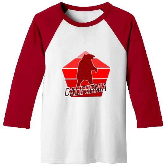California Bear Flag Baseball Tees