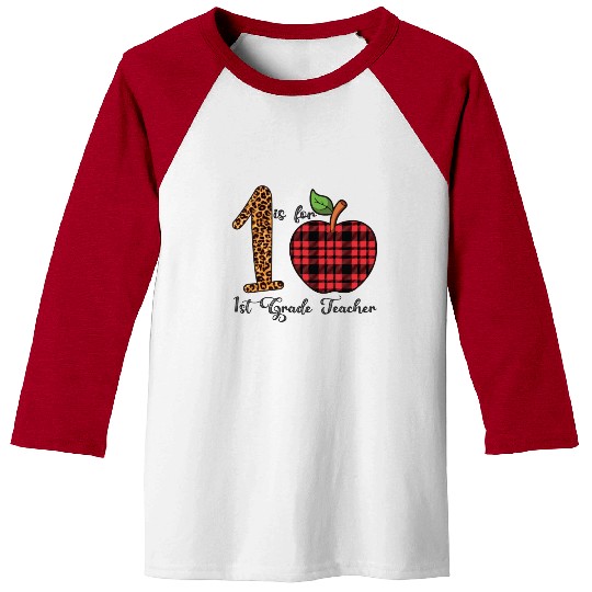 Leopard 1 is For 1st Grade Teacher Baseball Tees