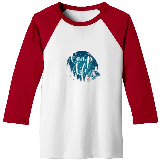 Camping Camper Present Nature Lover Van Baseball Tees