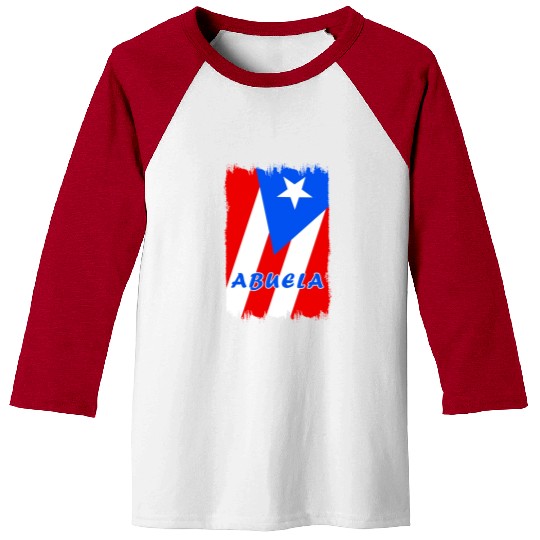 Puerto Rico grandmother flags design Baseball Tees