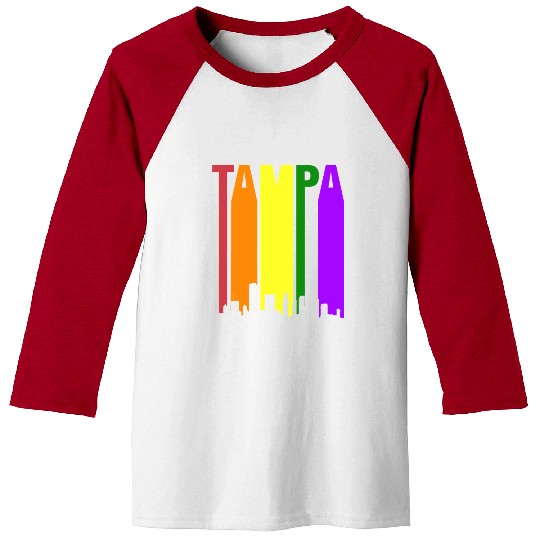 Tampa Florida Gay Pride Rainbow Baseball Tees