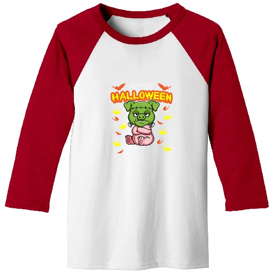 My First Halloween Scary Hallow's Eve Birthday Baseball Tees