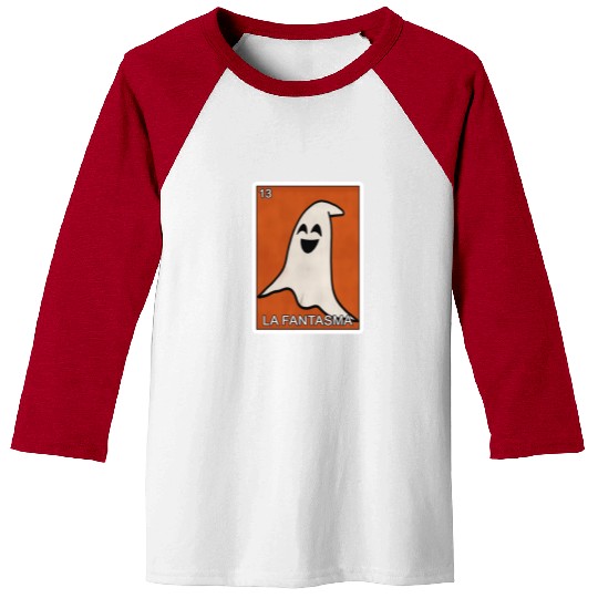 La Fantasma Ghost Card Mexican Lottery Card Baseball Tees